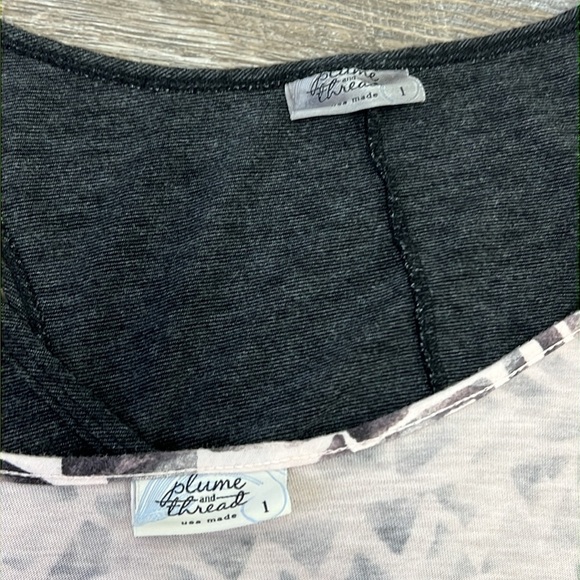 Plume & Thread 2 Piece Sleeveless Tunic / Coordinating Pullover Top Size Small - Picture 7 of 12